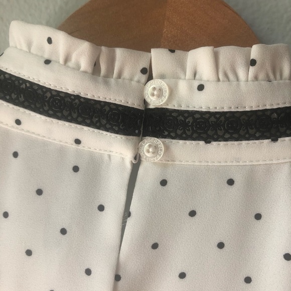 Karl Lagerfeld Polka Dot Blouse - Picture 5 of 6